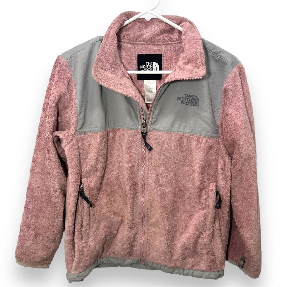 The North Face Pink and Gray Fleece Jacket